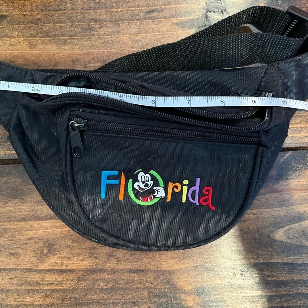 Walt Disney World, Mickey, Florida, fanny pack, black, EUC, vacation, travel